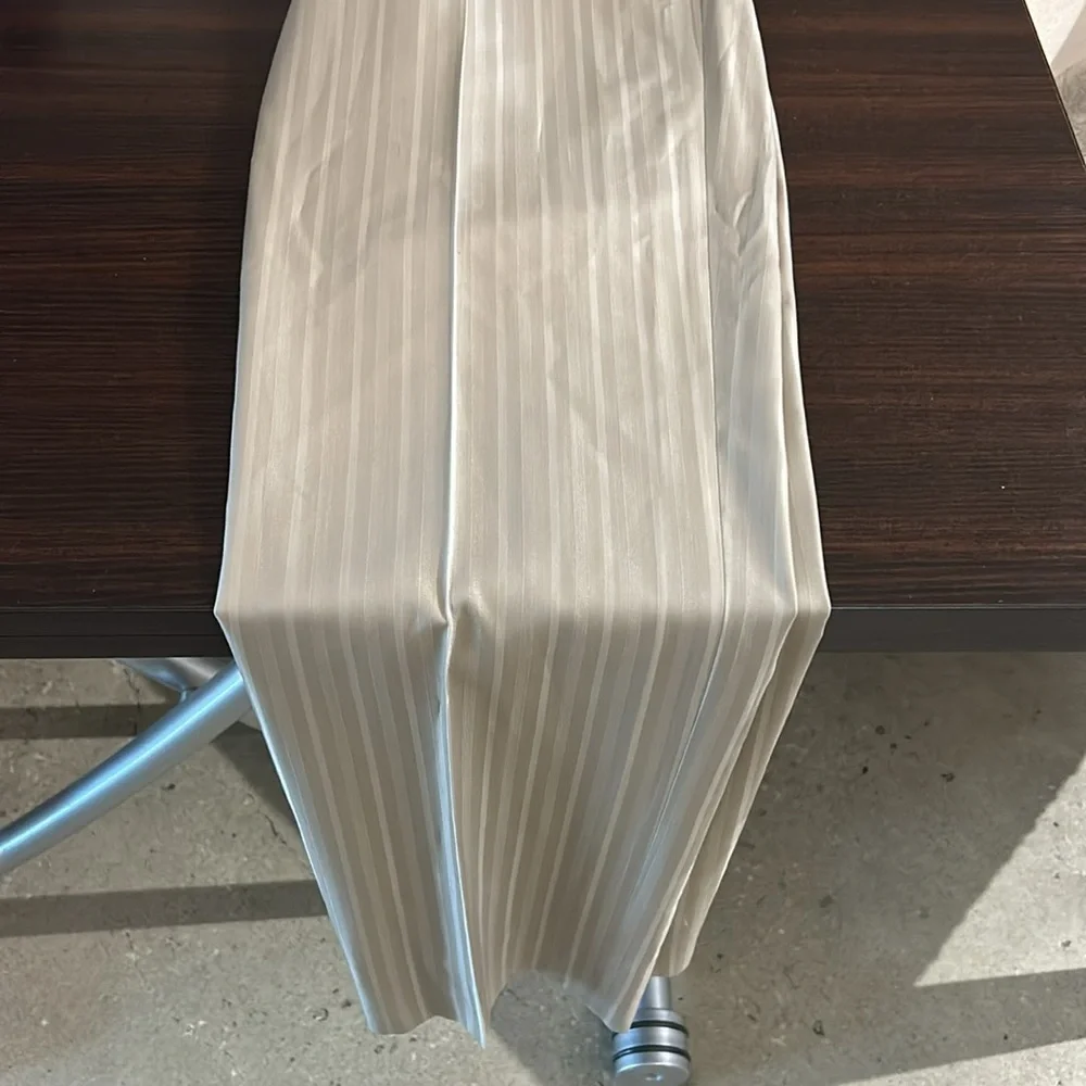 Versace Taupe Striped Trousers. Ladies - Picture 6 of 14